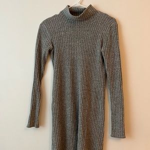 Wilfred Salt and Pepper Turtleneck Bodycon Dress
